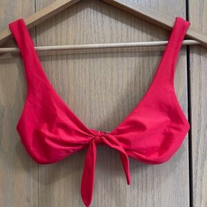 Hollister XS red swim top bikini